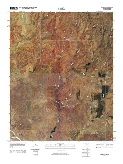 United States Geological Survey Lookout, OK-KS (2010, 24000-Scale) digital map