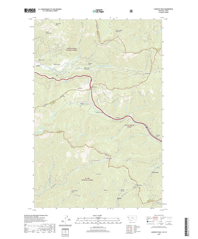 United States Geological Survey Lookout Pass, MT (2020, 24000-Scale) digital map