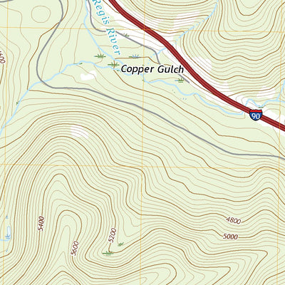 United States Geological Survey Lookout Pass, MT (2020, 24000-Scale) digital map