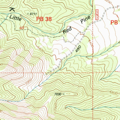 United States Geological Survey Lookout Pass, UT (1998, 24000-Scale) digital map