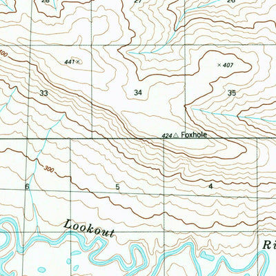 United States Geological Survey Lookout Ridge A-2, AK (1984, 63360-Scale) digital map