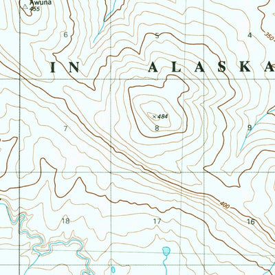 United States Geological Survey Lookout Ridge A-3, AK (1984, 63360-Scale) digital map
