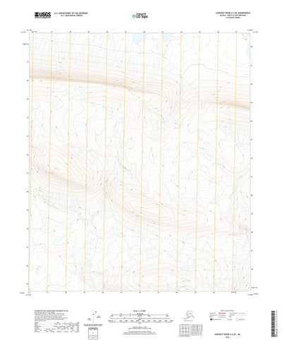 United States Geological Survey Lookout Ridge A-4 SE, AK (2020, 25000-Scale) digital map