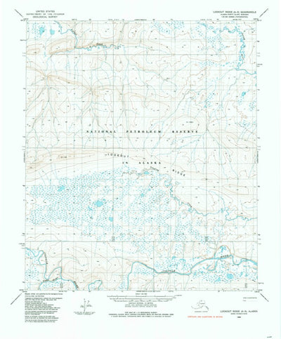United States Geological Survey Lookout Ridge A-5, AK (1984, 63360-Scale) digital map
