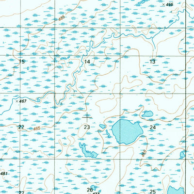 United States Geological Survey Lookout Ridge A-5, AK (1984, 63360-Scale) digital map
