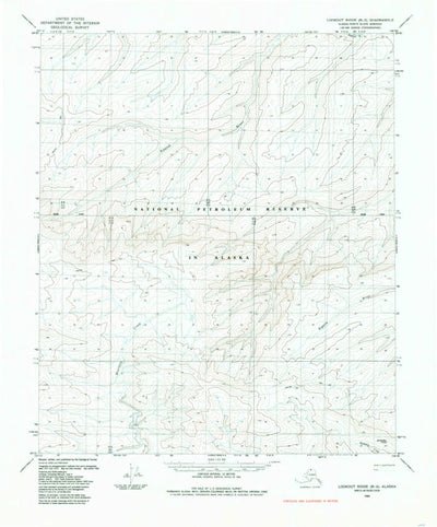 United States Geological Survey Lookout Ridge B-2, AK (1985, 63360-Scale) digital map