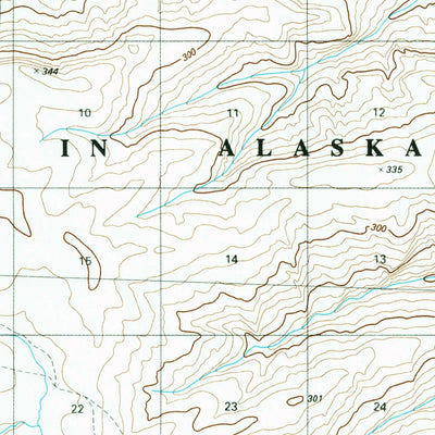 United States Geological Survey Lookout Ridge B-2, AK (1985, 63360-Scale) digital map