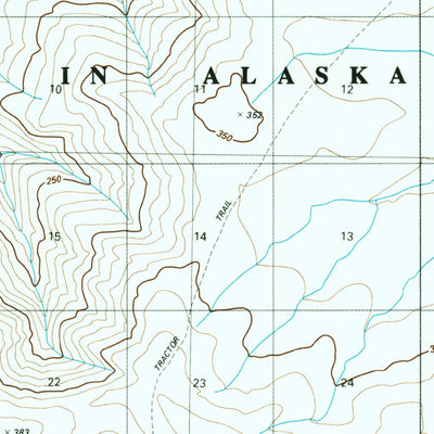 United States Geological Survey Lookout Ridge B-4, AK (1985, 63360-Scale) digital map