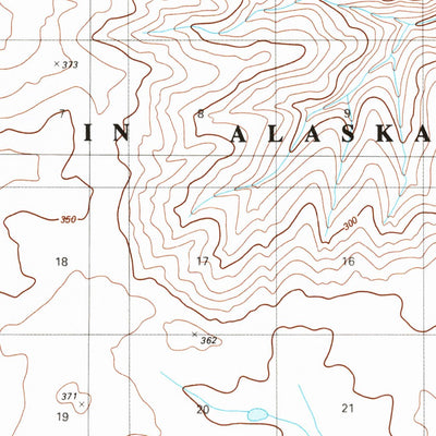 United States Geological Survey Lookout Ridge B-5, AK (1985, 63360-Scale) digital map