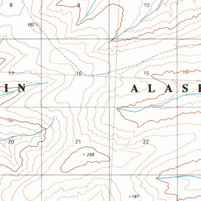 United States Geological Survey Lookout Ridge C-1, AK (1985, 63360-Scale) digital map
