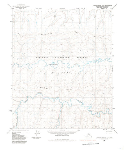 United States Geological Survey Lookout Ridge C-4, AK (1984, 63360-Scale) digital map