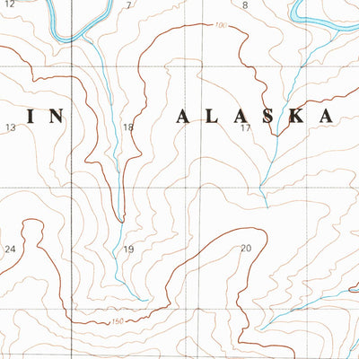 United States Geological Survey Lookout Ridge C-4, AK (1984, 63360-Scale) digital map