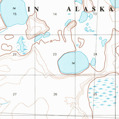 United States Geological Survey Lookout Ridge D-1, AK (1984, 63360-Scale) digital map