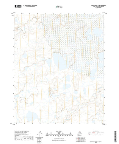 United States Geological Survey Lookout Ridge D-1 NE, AK (2020, 25000-Scale) digital map