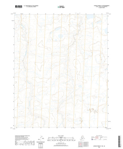 United States Geological Survey Lookout Ridge D-1 SW, AK (2020, 25000-Scale) digital map
