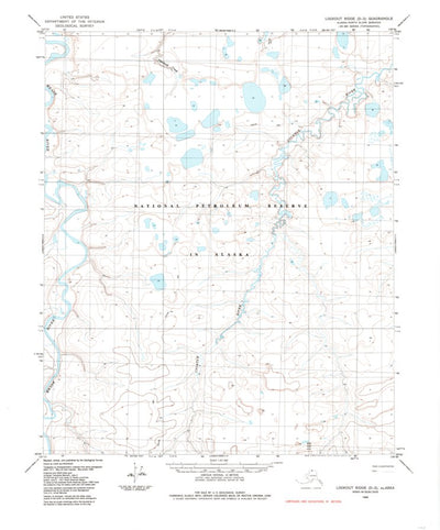 United States Geological Survey Lookout Ridge D-2, AK (1984, 63360-Scale) digital map