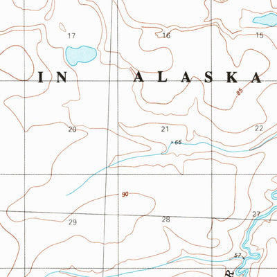 United States Geological Survey Lookout Ridge D-2, AK (1984, 63360-Scale) digital map