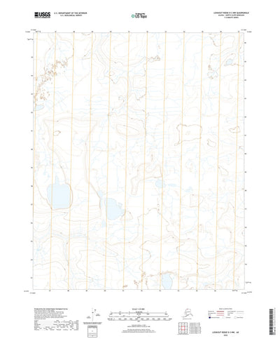United States Geological Survey Lookout Ridge D-3 NW, AK (2020, 25000-Scale) digital map