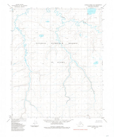 United States Geological Survey Lookout Ridge D-5, AK (1984, 63360-Scale) digital map