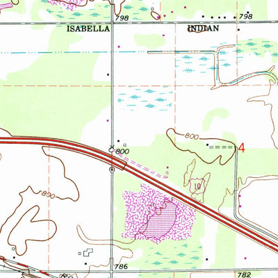 United States Geological Survey Loomis, MI (1969, 24000-Scale) digital map