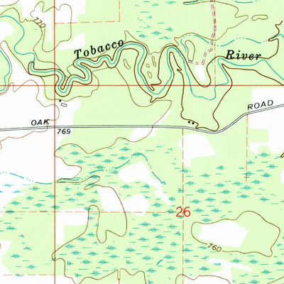 United States Geological Survey Loomis, MI (1969, 24000-Scale) digital map