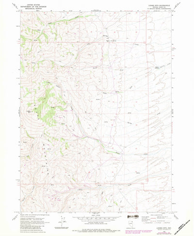 United States Geological Survey Loomis Mountain, NV (1968, 24000-Scale) digital map