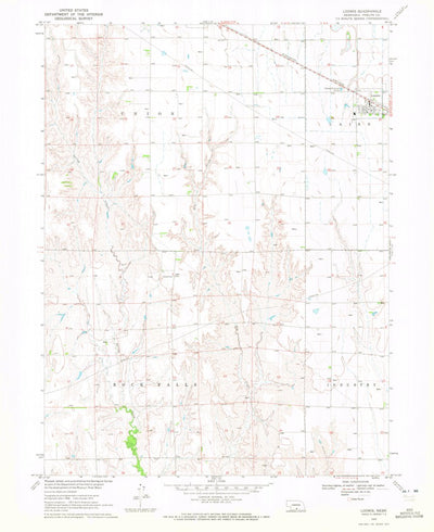 United States Geological Survey Loomis, NE (1970, 24000-Scale) digital map