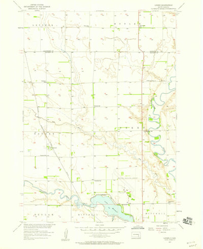 United States Geological Survey Loomis, SD (1957, 24000-Scale) digital map
