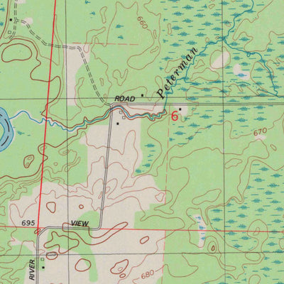 United States Geological Survey Loomis, WI (1982, 24000-Scale) digital map