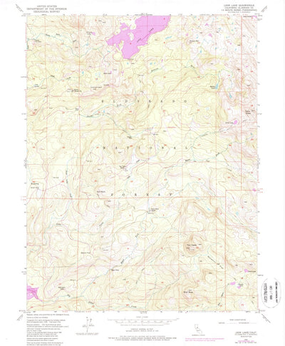 United States Geological Survey Loon Lake, CA (1952, 24000-Scale) digital map