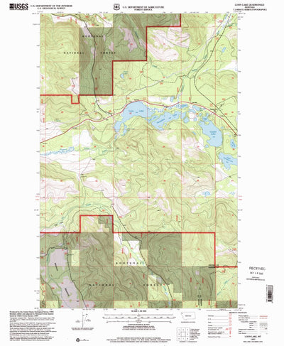 United States Geological Survey Loon Lake, MT (1997, 24000-Scale) digital map