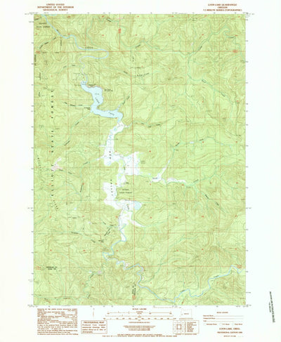 United States Geological Survey Loon Lake, OR (1985, 24000-Scale) digital map