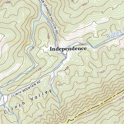 United States Geological Survey Looneys Gap, TN (2022, 24000-Scale) digital map