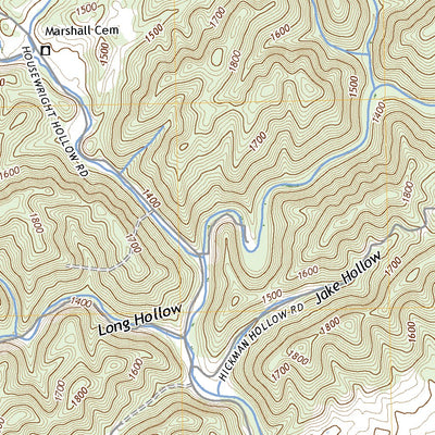 United States Geological Survey Looneys Gap, TN (2022, 24000-Scale) digital map