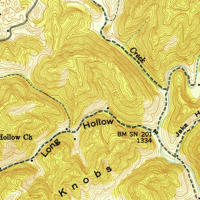 United States Geological Survey Looneys Gap, TN-VA (1950, 24000-Scale) digital map