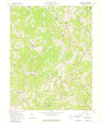 United States Geological Survey Looneyville, WV (1957, 24000-Scale) digital map