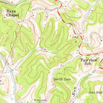 United States Geological Survey Looneyville, WV (1957, 24000-Scale) digital map