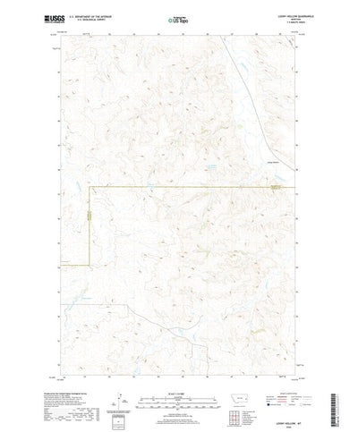 United States Geological Survey Loony Hollow, MT (2020, 24000-Scale) digital map