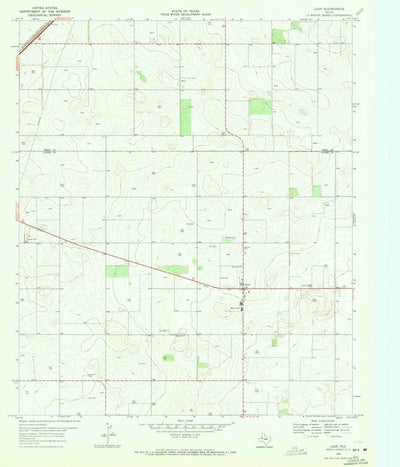 United States Geological Survey Loop, TX (1969, 24000-Scale) digital map