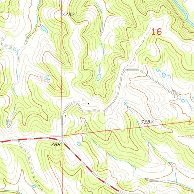United States Geological Survey Loose Creek, MO (1975, 24000-Scale) digital map