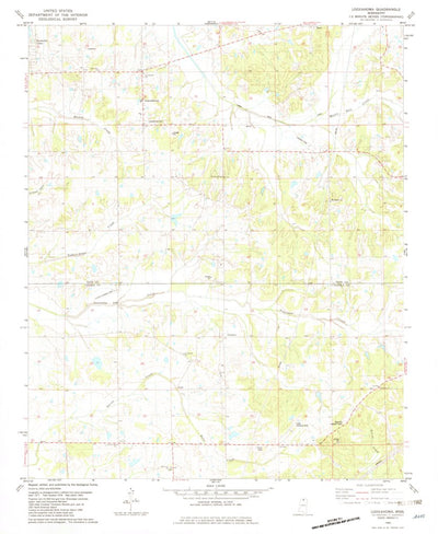 United States Geological Survey Looxahoma, MS (1982, 24000-Scale) digital map