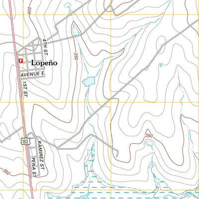 United States Geological Survey Lopeno, TX (2012, 24000-Scale) digital map