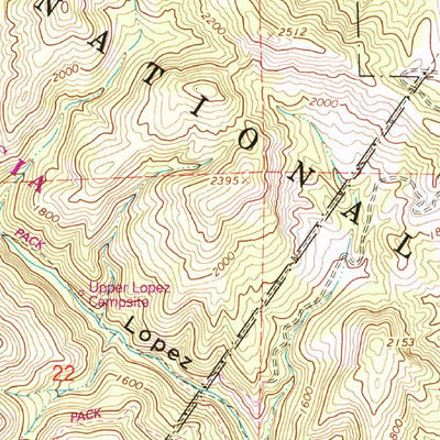 United States Geological Survey Lopez Mountain, CA (1965, 24000-Scale) digital map