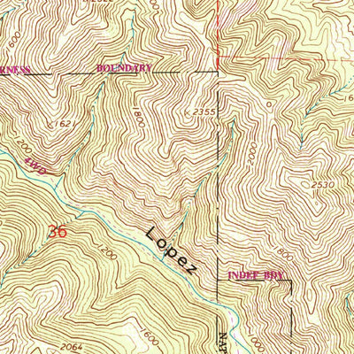 United States Geological Survey Lopez Mountain, CA (1965, 24000-Scale) digital map