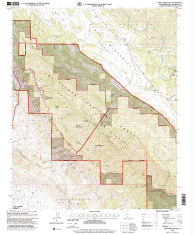 United States Geological Survey Lopez Mountain, CA (1995, 24000-Scale) digital map