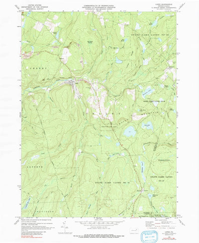 United States Geological Survey Lopez, PA (1969, 24000-Scale) digital map