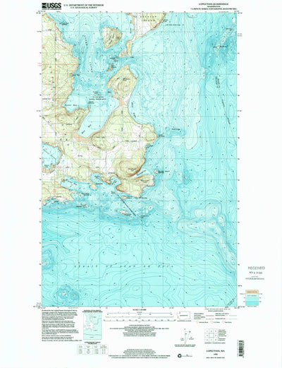 United States Geological Survey Lopez Pass, WA (1998, 24000-Scale) digital map