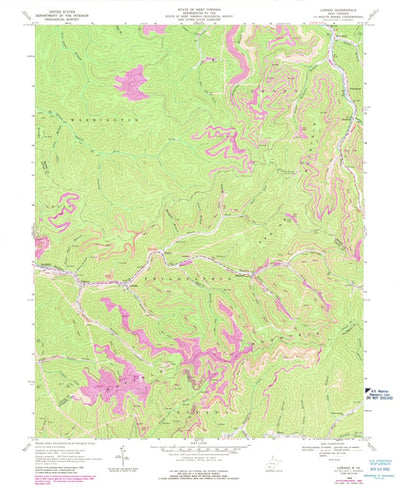 United States Geological Survey Lorado, WV (1968, 24000-Scale) digital map