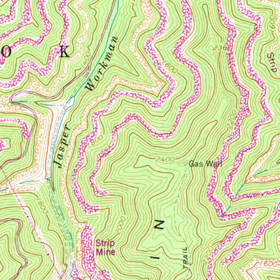 United States Geological Survey Lorado, WV (1968, 24000-Scale) digital map