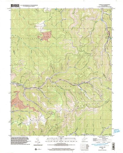United States Geological Survey Lorado, WV (1996, 24000-Scale) digital map